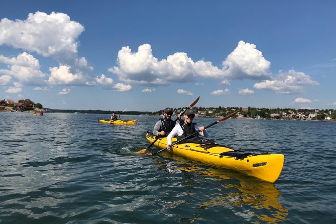 1-Day Small-Group Stockholm Archipelago Kayak Tour - Learning the kayak before the real work begins