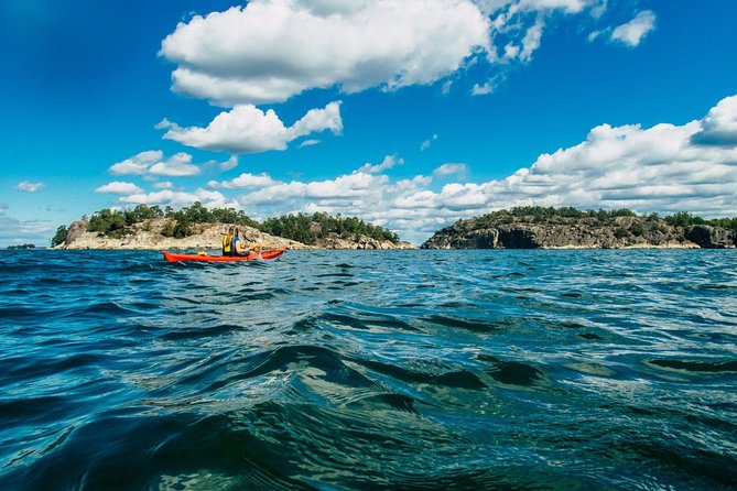 2-day kayaking adventure around Vaxholm in Stockholm Archipelago - self guided - Paddling through the archipelago