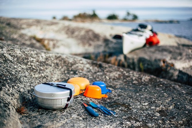 3-day kayaking adventure around Vaxholm in Stockholm Archipelago - self guided - Cooking dinner with the supplied Trangia system