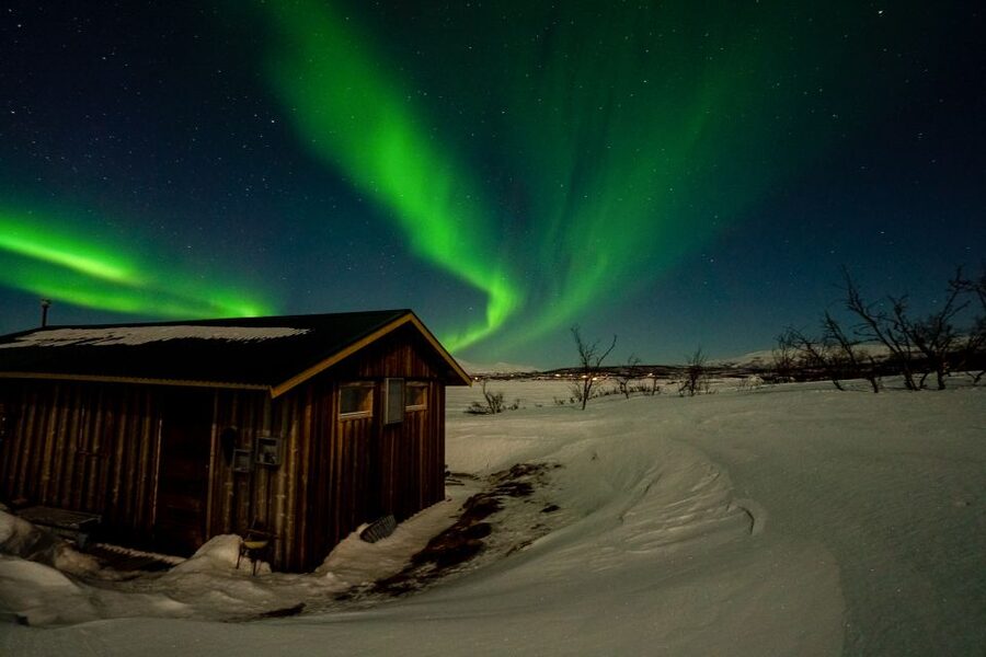 Abisko: Aurora Snowshoeing - The 19:30 pickup and short van ride
