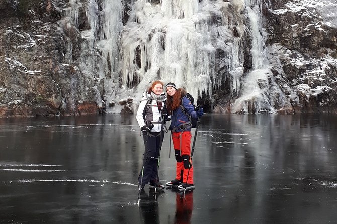 Beginner friendly Nordic Ice Skating On lakes in Stockholm - Leaving Stockholm for open natural ice