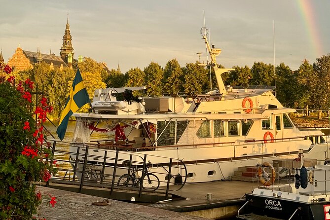 Exclusive Yacht Tour of Stockholm: sunset, dinner, lunch, cruise - Stockholm looks different from the deck of the M/Y Gaia