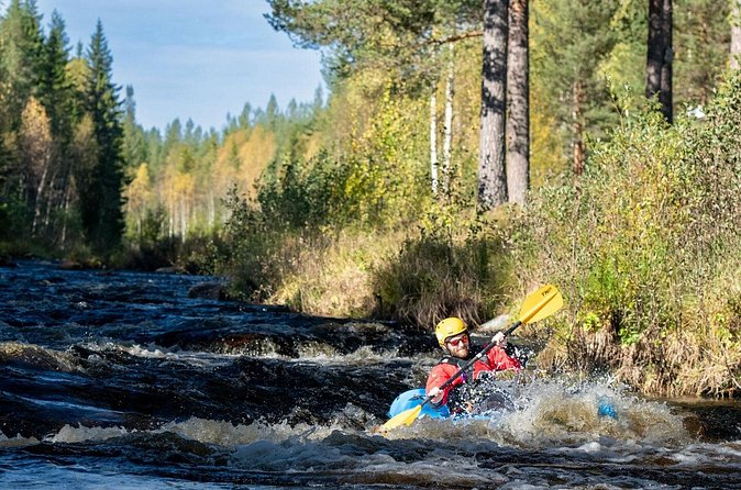 Family Packraft tour in Sälen - A break for food, not a rushed finish