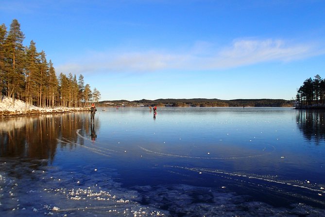 Introduction to Ice Skating on Natural Ice in Stockholm - Getting fitted for Nordic skates and safety gear
