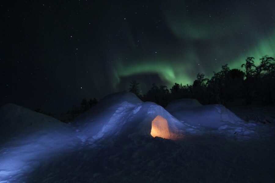 Kiruna: Build your own igloo overnight Tour - From Kiruna town to Kalixfors