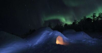 Build your own igloo overnight Tour
