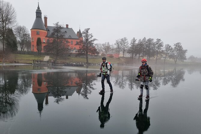 Nordic Ice Skating on a Frozen Lake in Stockholm - From Centralplan 15 to the frozen lake