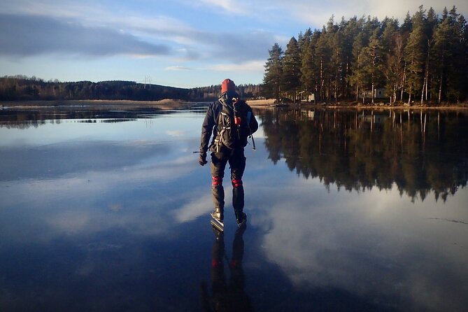 Nordic Ice Skating on a Frozen Lake in Stockholm - Getting comfortable on natural ice