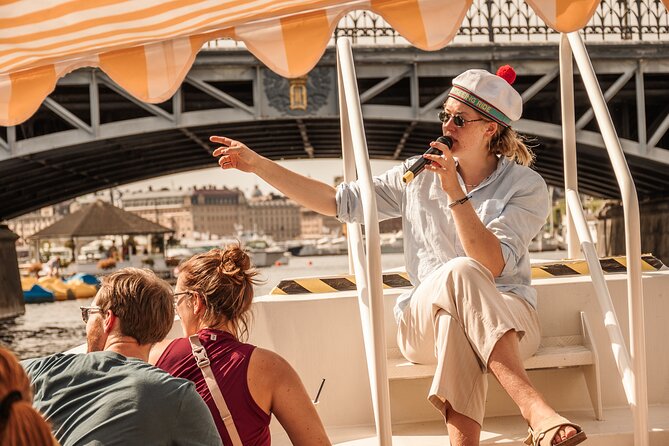 Open Electric Boat Ride in Stockholm with Live-Guide - Boarding near the Gustav III Statue
