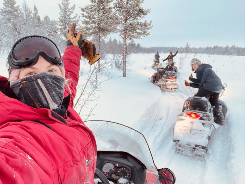 Polar Nature Tour on Snowmobile - From Kiruna town to Kalixforsbron