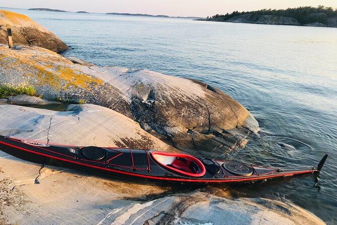 PRIVATE Sunset Kayaking in Stockholm Archipelago Nature Reserve - Leaving Stockholm behind in 40 minutes