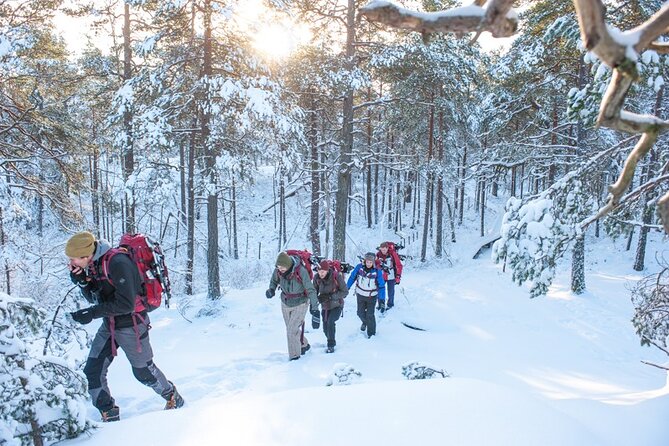 Snowshoe Winter Hike from Stockholm - Campfire lunch and Swedish fika