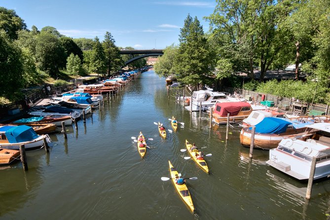 Stockholm City Kayak Tour - Around Långholmen and its wooden boats