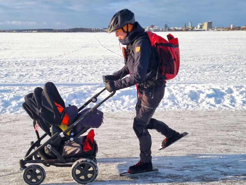 Stockholm: Family Friendly Private Ice Skating Tour & Lunch - What children can do on the ice