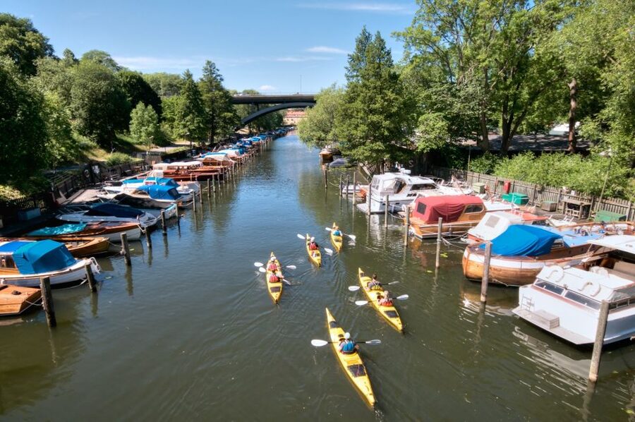 Stockholm: Guided Kayak City Tour & Optional Midsummer Meal - Getting comfortable in the double kayak