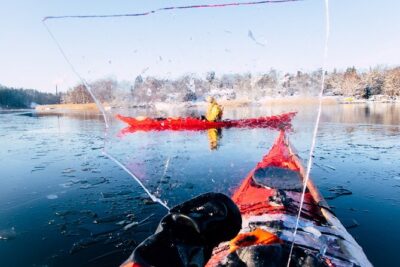 Winter Kayaking, Swedish Fika and hot Sauna Experience