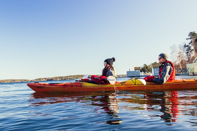 Stockholm: Winter Kayaking, Swedish Fika and hot Sauna Experience - Norrhamnen’s cottages and Vaxholm’s local character