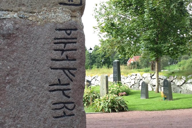 Viking History and Swedish Countryside Tour to Sigtuna & Uppsala - Granby’s runestone and the remains of a Viking home