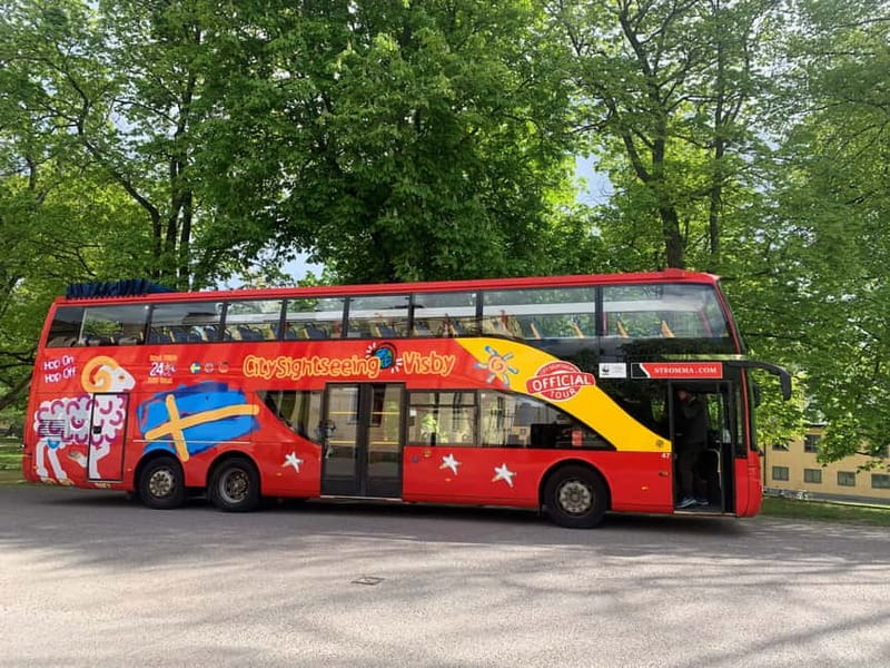 Visby: Hop-On Hop-Off 1 day Bus Tour - Seeing Visby from the harbor outward